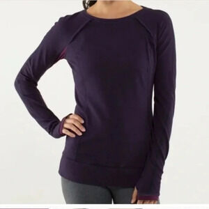 Lululemon Full Tilt Long Sleeve Hyper Stripe Top Sz M